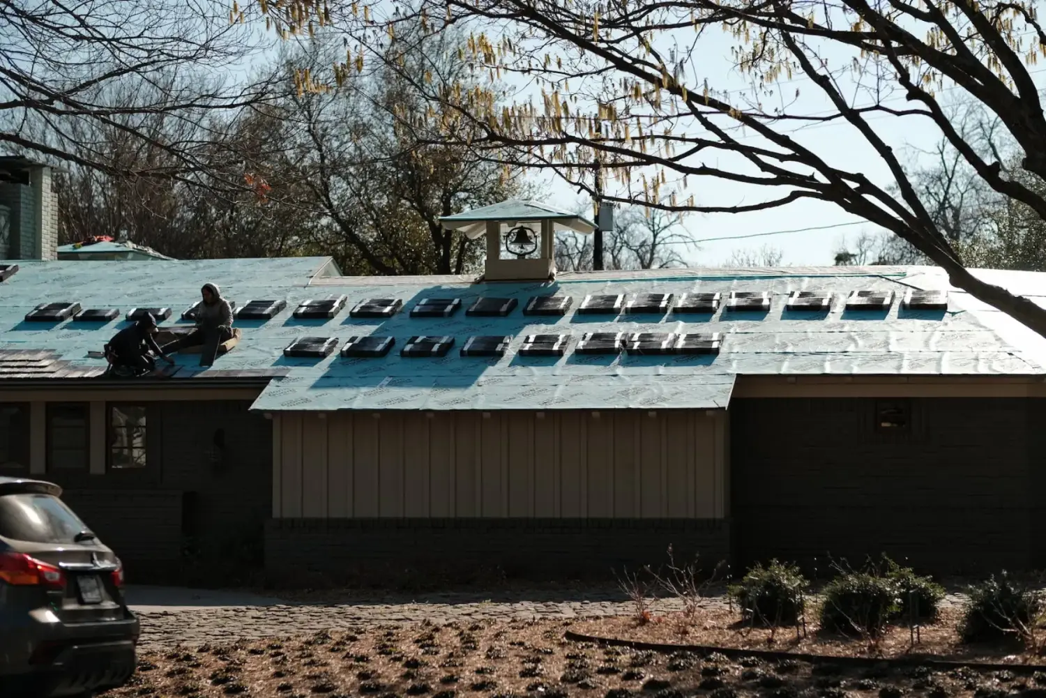 Brava synthetic shake roof on a Kessler Park residence